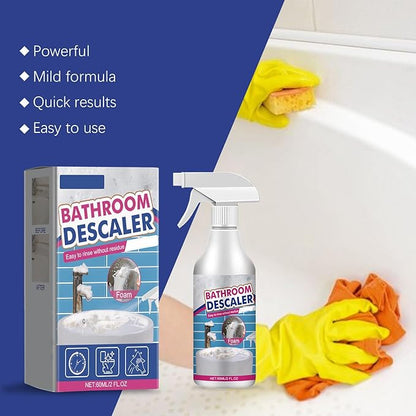 Heavy Duty Bathroom Scrubbing Solution, New Upgrade Bathroom Descaler, Stubborn Stains Cleaner, Bathroom Descaler Cleaners, All Purpose Bathroom Cleaner Spray for Home Kitchen (1PCS)