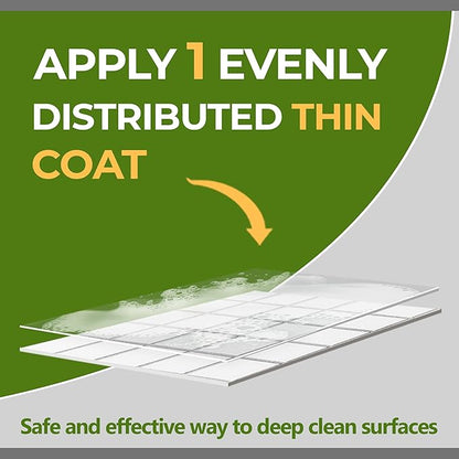 CoverTec CrystalClean CT-50 Tile Grout, Hard Surface Powerful Mold, Mildew, Grease, Oil, Stain Remover | Concentrated Cleaner, High pH, Citrus Fragrance 8oz, Prof Grade