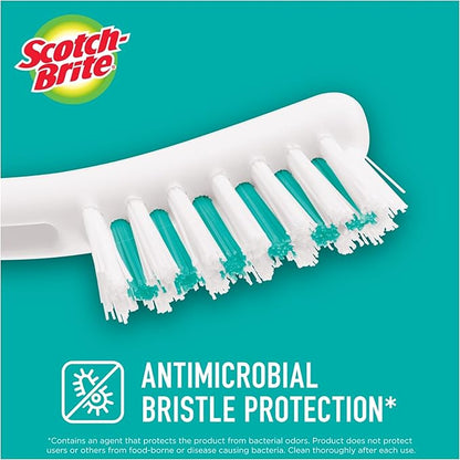Scotch-Brite Tile & Grout Brush, Strong Bristles to Scrub Away Grime, 6 Count