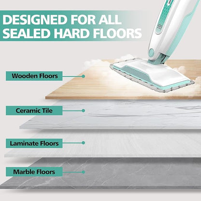 8 Pack Steam Mop Replacement Pads Compatible with Shark S1000 S1000A S1000C S1000WM S1001C S2001, Washable Replacement Steamer Mop Pads