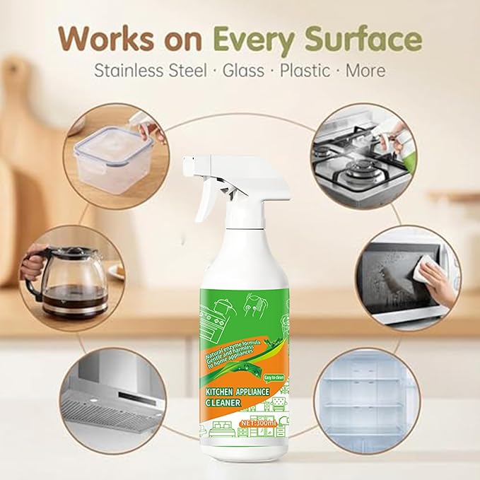 Cleanse Natural Kitchen Cleaner Spray,300ml Electrolyzed Ion Kitchen Cleaner Spray,Kitchen Appliance Cleaner,Multi-Purpose Household And KitchenCleaning Spray (1pc)