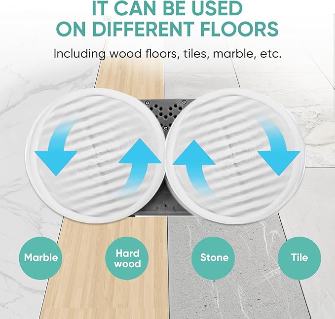 8 Pack Spin-Wave Mop Replacement Pads Compatible with Bissell Spin-Wave 2039,2039A,2124,2307,23157,20391,20399 Series Steam Mop Pads for Bissell Spin-Wave Hard Floor Cleaner
