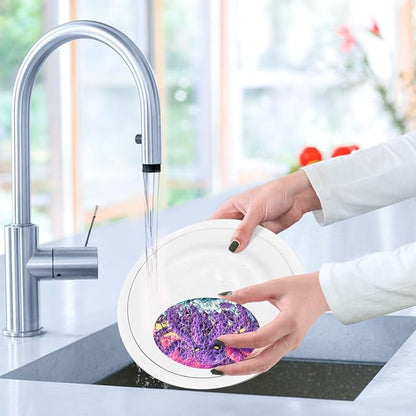 Scary Octopus Kitchen Scrub Sponges, Pop-up Kitchen Cleaning Sponges Reusable Dish Washing Sponges for Bathroom Household Cleaning 3 Pack - Non Scratch Scrubber