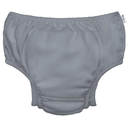 green sprouts Unisex Reusable Absorbent Baby Swim Diapers Gray 12 Months