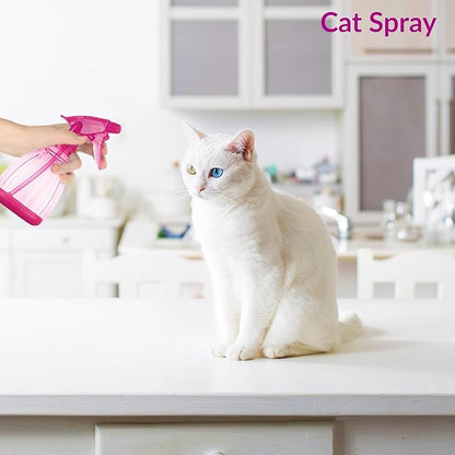 DilaBee 1-Piece 12oz Empty Spray Bottles for Cleaning, Spray Bottle for Hair, Plant Mister, BBQ Spritzer - Squirt Bottles for Liquids, Water Sprayer - Pink Squirt Bottle, Water Mister - BPA-Free