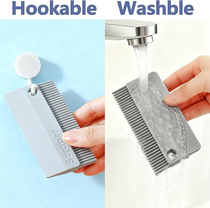 2 Pack Portable Pet Dogs Cats Hair Remover Lint Removal Shaver Tool Fur Scraper Carpet Rake for Couch Furniture Car Mats Fabric Sofa Clothes Bedding