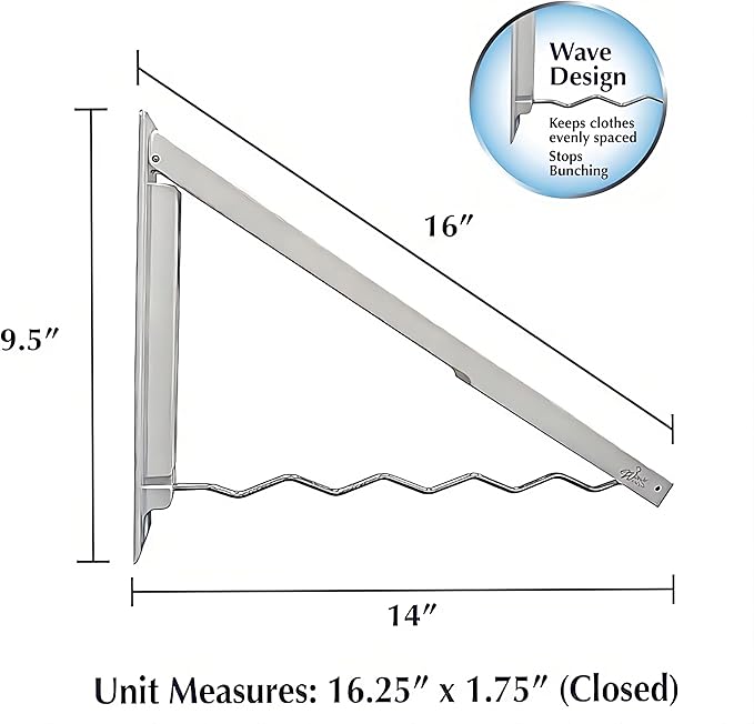 Foldable Clothes Drying RAK - Collapsible Laundry Racks for Drying Clothes with Hangers - Portable Clothes RCK Drying - Space-Saving Laundry Drying Rac Wall Drying Rack