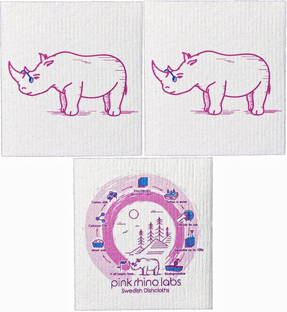 Swedish Dishcloths – Eco-Friendly Reusable Kitchen Towels – 3 Pack Cleaning Cloths for Dishes, Counters & Surfaces – Super Absorbent, Compostable, Zero-Waste Alternative