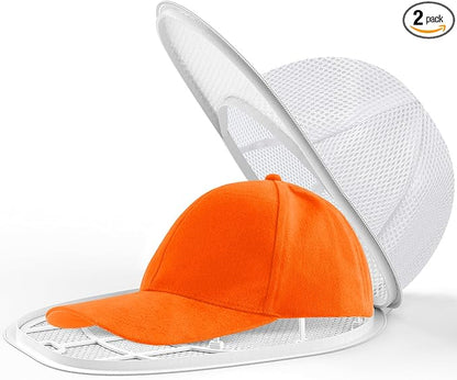 Eiito Hat Washer for Washing Machine,Hat Cleaner for Baseball Caps with Frame Cage and Mesh (1Pack white with mesh)