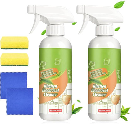 Kitchen Appliance Cleaner,Electrolyzed Ion Kitchen Cleaner Spray,Multi-purpose Household and Kitchen Cleaning Spray,Clean Up Kitchens Oil Stains, Sparkling Clean (2 Pcs)