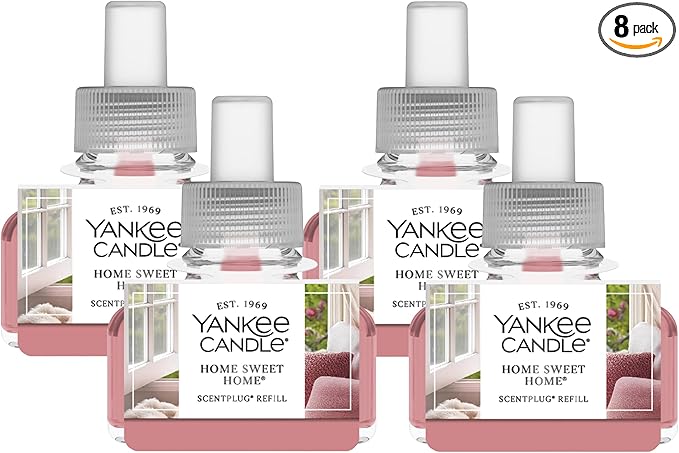 Yankee Candle ScentPlug Refill (2.5 Ounce (Pack of 4), Home Sweet Home)