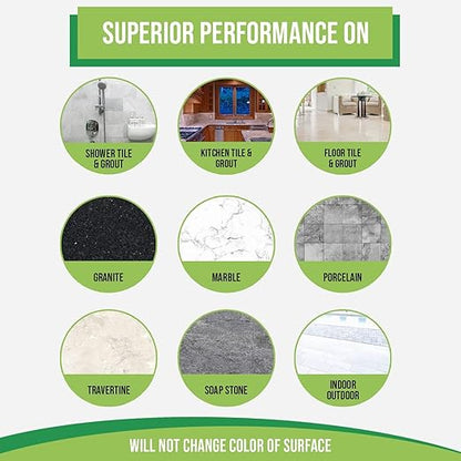 Seal It Green Xtreme Heavy Duty Grout Sealer-Breathe Easy, Stain Block Technology.Odorless,Non-Toxic,Zero VOC-Seals & Protects. Lasts 5+ Yrs. 400+ SF Coverage