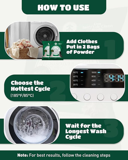 SEMECH by Seedshub Pet Hair Dissolver for Washing Machine-2 Sachets, 96.7% Hair Dissolution, Dog & Cat Hair Remover, Removes Odors & Residue, HE Compatible for Front & Top Load Washers, Septic Safe