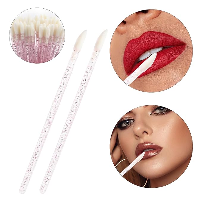 300 PCS Eyelash Extension Supplies Kit, Disposable Micro Applicator Brush, Eyebrow Spoolie, Lip Brush, Mascara Wand Applicator(Rainbow sets）