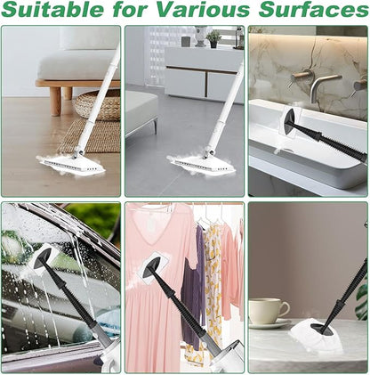 Microfiber Steam Mop Pads Compatible with ACHTFACH & ScrubWiz Steam Mop, Washable & Reusable Microfiber Steam Mop Cloth for All Types of Surfaces