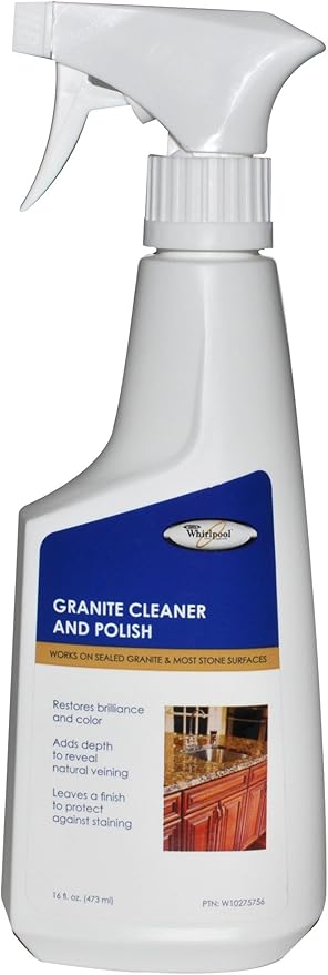 Whirlpool W10275756 16 fl oz Spray Bottle Granite Cleaner and Polish
