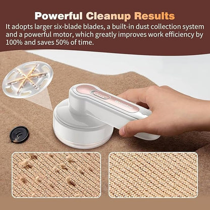 Fabric Shaver, Lint Remover, Lint Shaver with 3 Replaceable Blades, Sweater Shaver, Clothes Shaver, Fabric Pilling Remover, Rechargeable Fabric Shaver for Furniture, Electric Lint Remover for Clothes