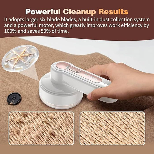 Fabric Shaver, Lint Remover, Lint Shaver with 3 Replaceable Blades, Sweater Shaver, Clothes Shaver, Fabric Pilling Remover, Rechargeable Fabric Shaver for Furniture, Electric Lint Remover for Clothes