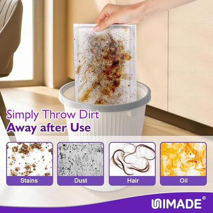 UNIMADE 100 Count Mop Pad Refill Compatible with Swiffer WetJet, Disposable Multi-Layers Mopping Pads for All Hard Surface, Especially Hardwood Floor, Super Absorbent Spray Mopping Pad Refills