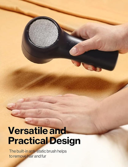 VASSON Fabric Shaver, Sweater Shavers to Remove Pilling, High-Perf Defuzzer, Rechargeable Electric Lint Shaver for Fuzz and Lint Balls from Clothing, Upholstery, Bedding (Black)