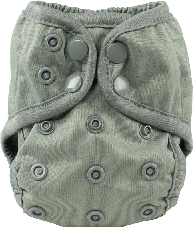 OsoCozy Newborn Reusable Cloth Diaper Covers - Adjustable Snap Fit & Double Leg Gussets for Baby Boys & Girls from 6-12 Pounds. Use with Prefold, Flat or Fitted Cloth Diapers or Snap-in Inserts