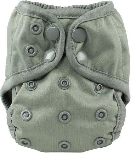 OsoCozy Newborn Reusable Cloth Diaper Covers - Adjustable Snap Fit & Double Leg Gussets for Baby Boys & Girls from 6-12 Pounds. Use with Prefold, Flat or Fitted Cloth Diapers or Snap-in Inserts