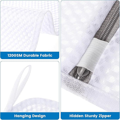 Dntorx 2 Pack XXX-Large Mesh Laundry Bags for Delicates, 35 x 43 Inches Reusable Laundry Bag Durable Wash Bags for Washing Machine for College, Family, Travel, Storage