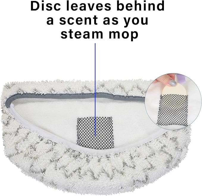 Maitys 24 Pcs Replacement Steam Mop Scent Discs Fragrance Scented Pads 8 Different Fragrance Discs Compatible with Bissell Powerfresh and Symphony Series Fits Model 1940, 1806 and 1132(24 Pieces)