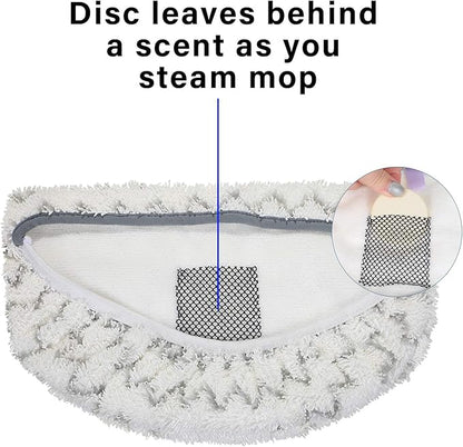 Maitys 24 Pcs Replacement Steam Mop Scent Discs Fragrance Scented Pads 8 Different Fragrance Discs Compatible with Bissell Powerfresh and Symphony Series Fits Model 1940, 1806 and 1132(24 Pieces)
