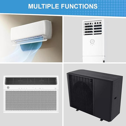 Aufind 7 PCS Different Air Conditioner Fin Cleaner kit, Brush Condenser Ac Coil Cleaner Air Refrigerator Fin Cleaner Evaporator Radiator Repair Clean Tool