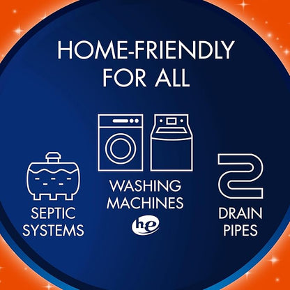 Glisten Washing Machine Cleaner & Freshener Deodorizer for All Top Load and Front Load Washers and HE Machines, Made in the USA, Fresh Scent, 9 Tablets (Pack of 12)