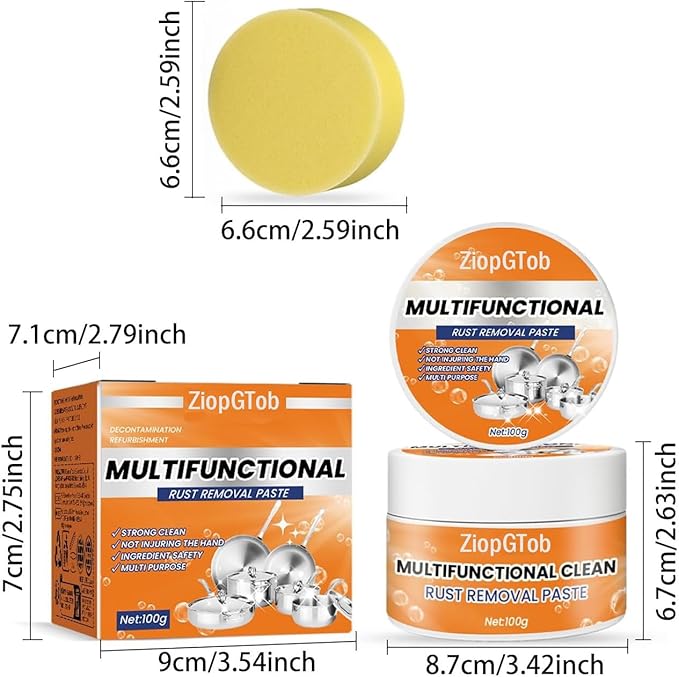 Stainless Steel Scratch Remover for Appliances, Multi-Purpose Scratch Remover Paste for Oven, Sink, Fridge & Cookware, Cleans Grease, Scuffs & Restores Shine (1)