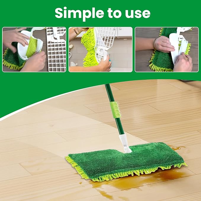 2 Pack 2-Sided Microfiber Mop Refill Heads for Libman 18" 2-Sided Microfiber Dust Mop