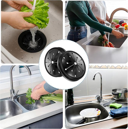 2 Pcs Garbage Disposal Splash Guard, Durable Rubber Material, 3.1-Inch Universal Fit for Splash Guard Sink Baffle Disposal Replacement Waste Food Disposal Part