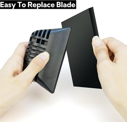 Small Wiper with 2 & 5IN Rubber Blades, Streak-Free Glass Squeegee for Window, Shower, Mirror, Car Tint Squeegee for Window Film Application