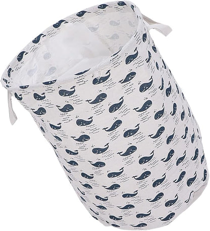 Large Laundry Basket Foldable Durable Clothes Blankets Hamper Organizer for Elderly Care University Dormitories Apartments Cloth Material 35 x 44cm