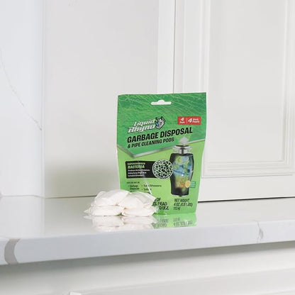 Danco Liquid Rhyno Garbage Disposal Cleaning Pods, Deodorizes and Eliminates Foul Disposer Odors, 4-Pack (12110)