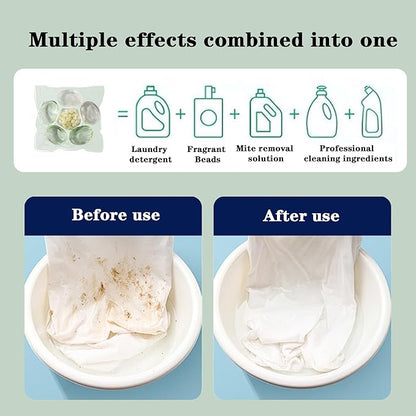 JiaMiMoo PODS Laundry Detergent Pacs, 140 Count，Camellia Aroma, Powerful 6-in-1 Clean in One Step，HXDERE PODS Laundry Detergent