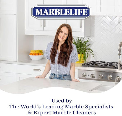Marblelife InterCare Marble and Travertine Cleaner, Natural Stone & Terrazzo Liquid Cleaner, Shower & Tile Surface Care, Floor, Walls & Countertop Cleaner and Degreaser, Refill Gallon