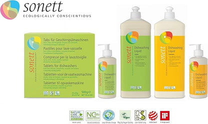 Sonett Organic Dishwashing Liquid, All Purpose Cleaner For Sensitive Skin (17 Fl.Oz (1 Count)) Certified Organically Grown