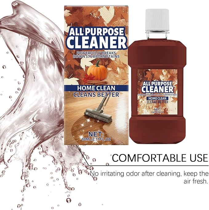 Floor Cleaner - Multi Stain Removal Liquid, Concentrated 80ml Cleaning Solution with Deep Formula, Fast Acting Dirt Lift Feature, Ideal for Home Bathroom Kitchen Tile Grout Glass C