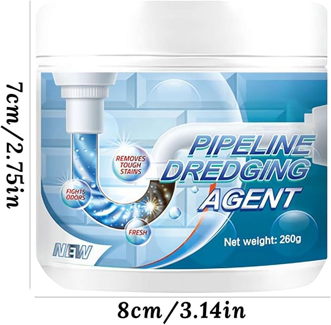 Pipeline Dredging Agent, Sink Drain Hair Clog Remover Cleaner, Bathroom Shower Pipeline Dredging Agent, Toilet Unclogger Heavy Duty, Drain Opener for Kitchen