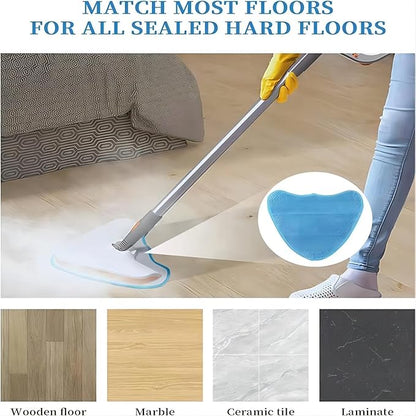 6 Pack Reusable Replacement Refills Steam Mop Pads Compatible with Hoover WH01100 WH20200, Microfiber Washable Cleaning Pads Fits for Vax S2 S2C S3 S3S, 12.6×8.7Inch