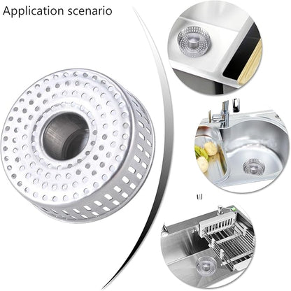 Industrial Sink Drain Plugs Stainless Steel Sink Drain Stop Rustproof Sink Plugs Sink Drain Basket For Kitchen