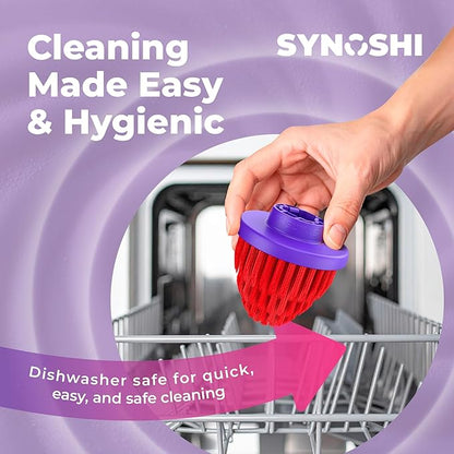 Synoshi PRO Cone Brush Heads Set (2 Units) for Electric Spin Scrubber Bathroom & Shower Cleaning Brush Universal Cleaning for Kitchen, Floors.