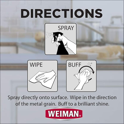 Weiman Stainless Steel Cleaner & Polish 22 fl oz - 6 pack