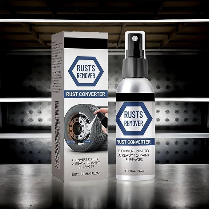 Quick Drying Rust Stain Remover - Metal Rust Remover, Effortless Metal Restoration | Excellent Tarnish Cleaner Spray, 30ml Seamless Kitchen Rust Converter for Utensils, Auto Parts, Tools