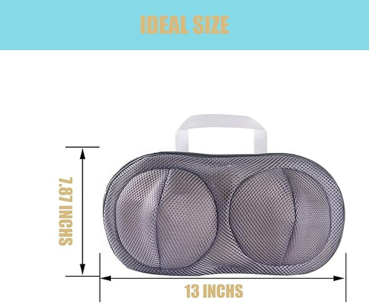 2Pcs Bra Mesh Laundry Bags for Delicates with Premium Zipper Bra Washing Bag for Laundry，Lingerie Bags for Washing Delicates underwear,integrated washing and care