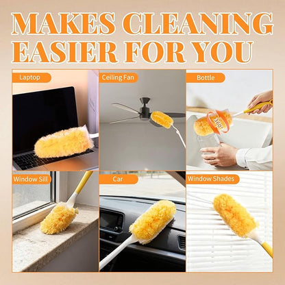 20 Count Duster Refill for Swiffer Duster with 1 Handle, Heavy Duty Duster Refills, 360 Dusters Refills Kit, Disposable Dusters for Swiffer Duster Extended Handle for Cleaning