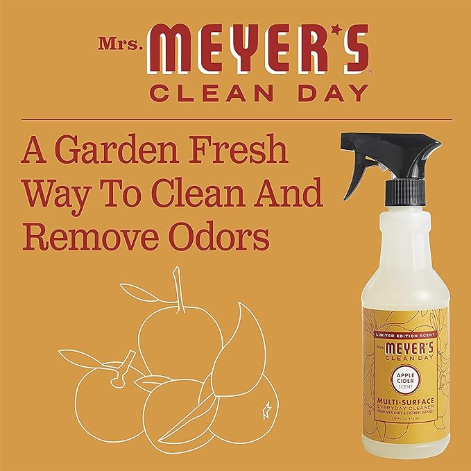 Mrs. Meyer’s Clean Day Multi Surface Everyday Cleaner, Acorn Spice Scent, Limited Edition Scent, Removes Dirt & Freshens Surfaces, 16 FL OZ Spray (Pack of 2)